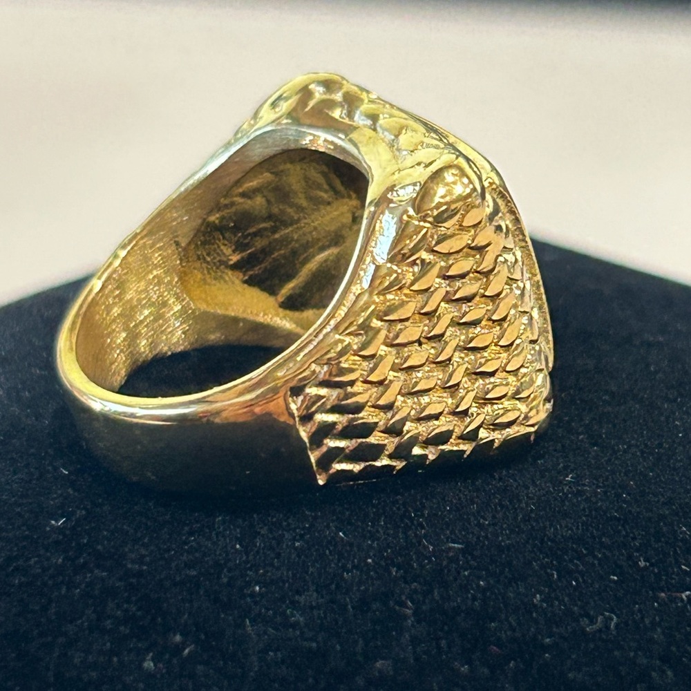 Solid Mens “Scale Skin” quality ring - Picture 10 of 10